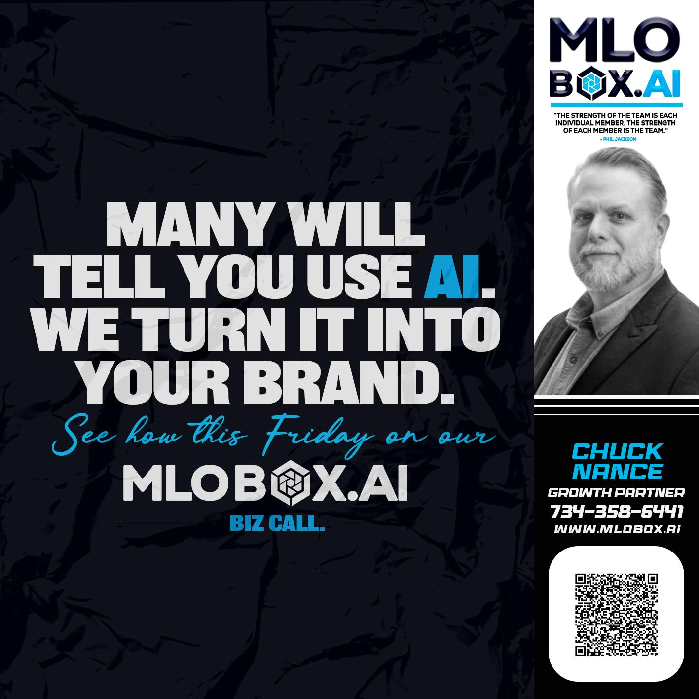 MANY WILL - Chuck Nance -Growth Partner | Mortgage Loan Officer