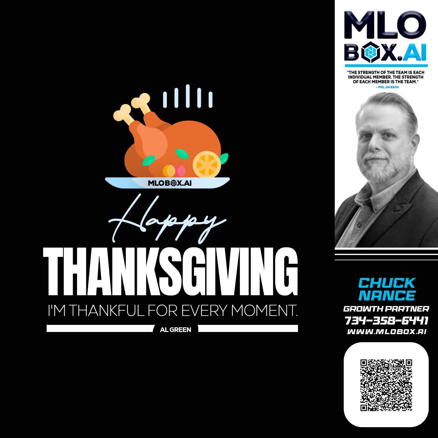 HAPPY THANKSGIVING - Chuck Nance -Growth Partner | Mortgage Loan Officer