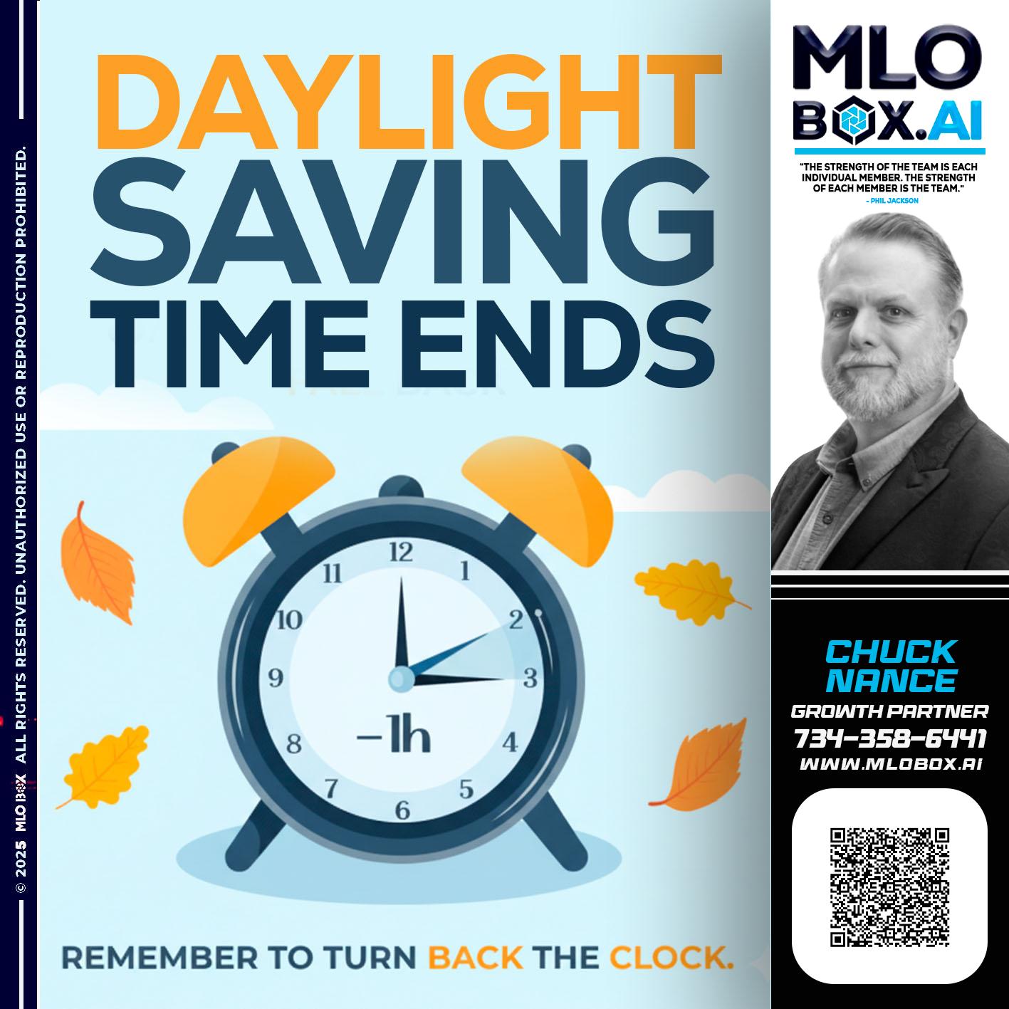 DAYLIGHT SAVING - Chuck Nance -Growth Partner | Mortgage Loan Officer