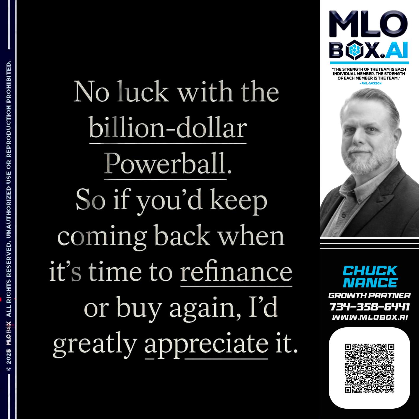 NO LUCK - Chuck Nance -Growth Partner | Mortgage Loan Officer