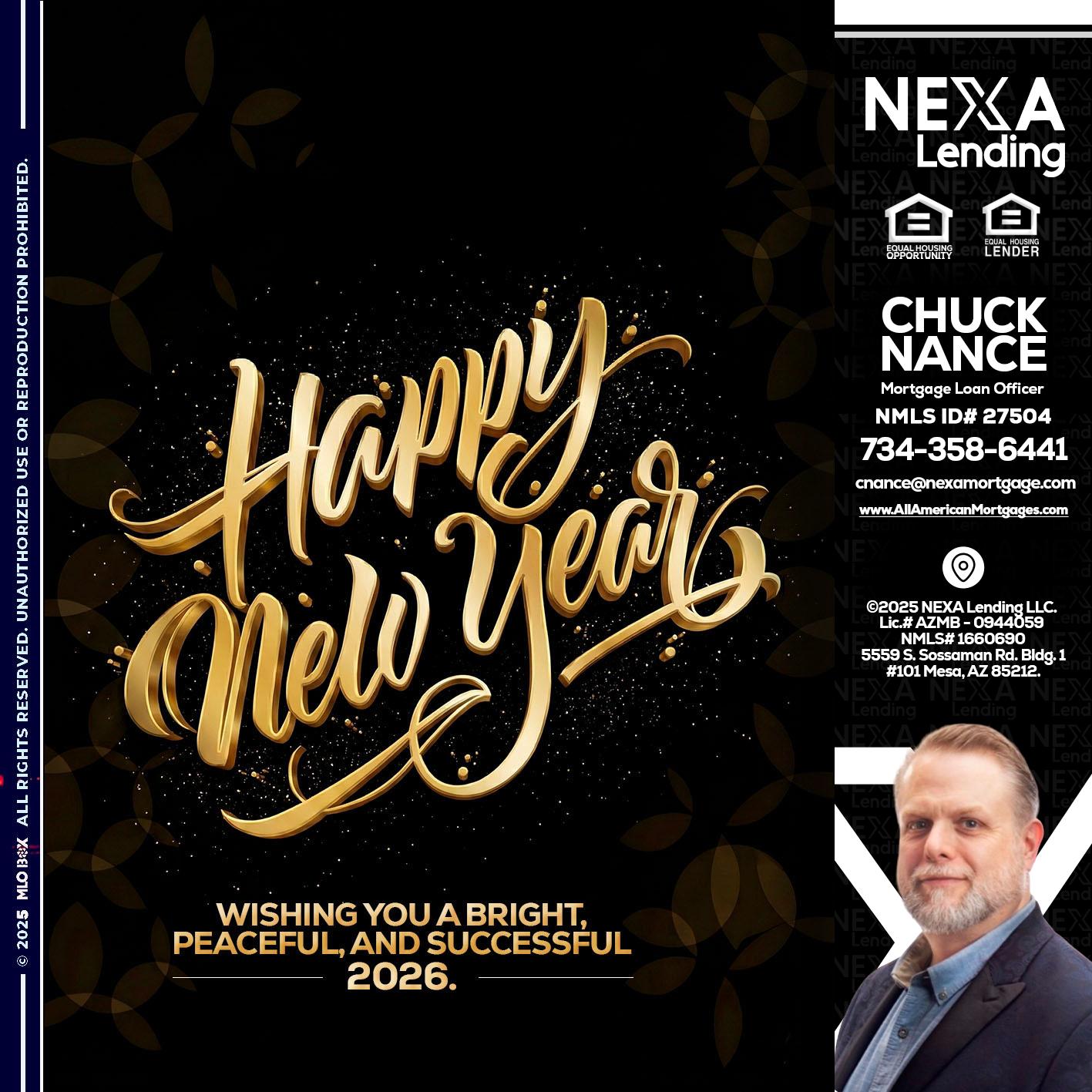 HAPPY NEW YEAR - Chuck Nance -Growth Partner | Mortgage Loan Officer