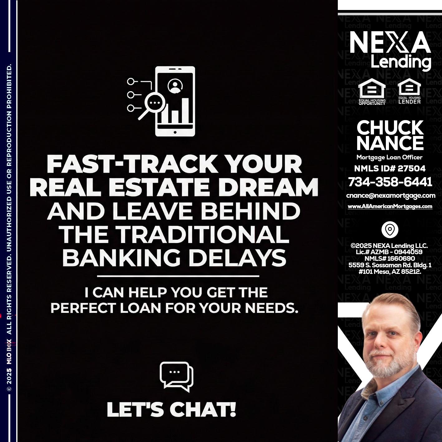 FAST TRACK - Chuck Nance -Growth Partner | Mortgage Loan Officer