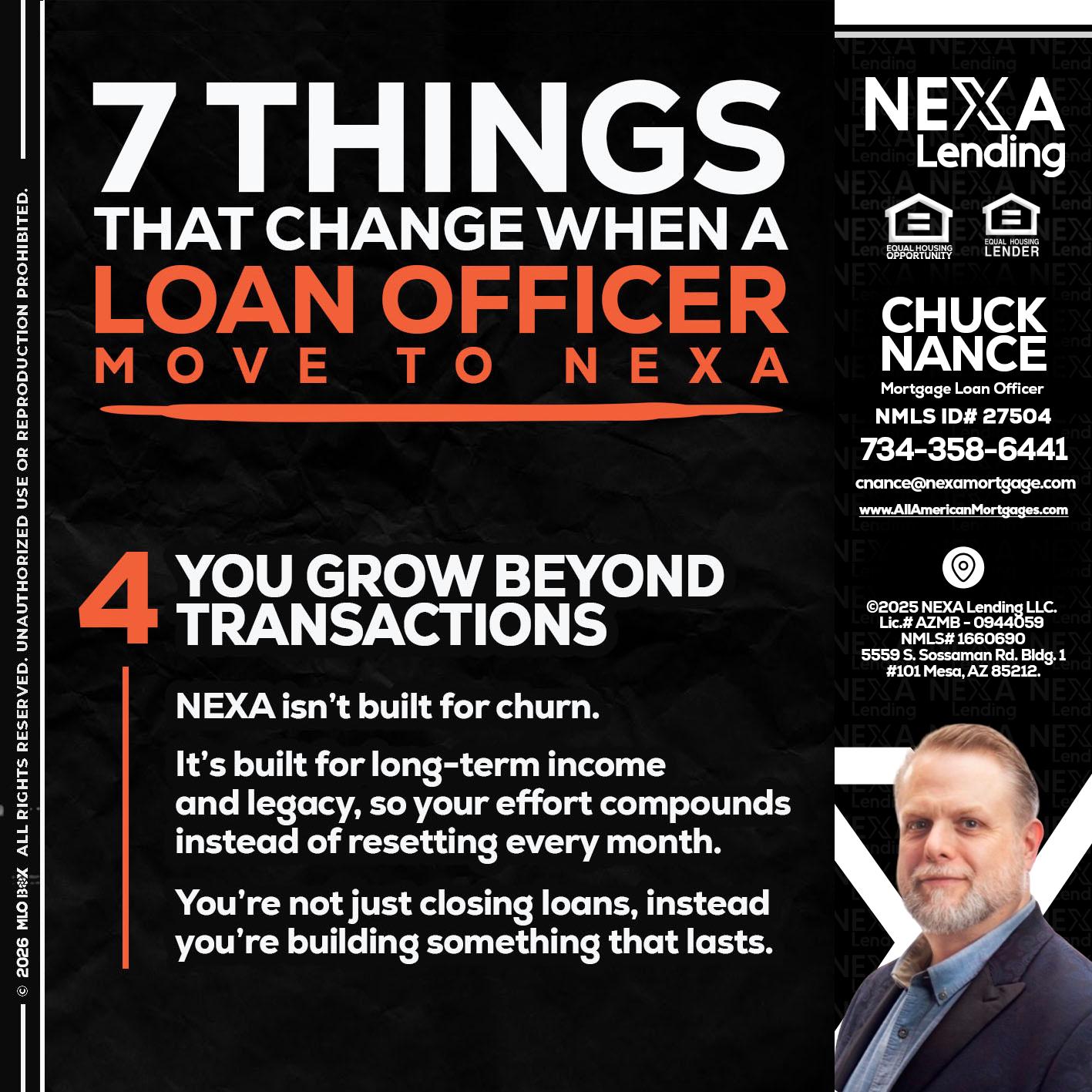 7 THINGS (4) - Chuck Nance -Growth Partner | Mortgage Loan Officer