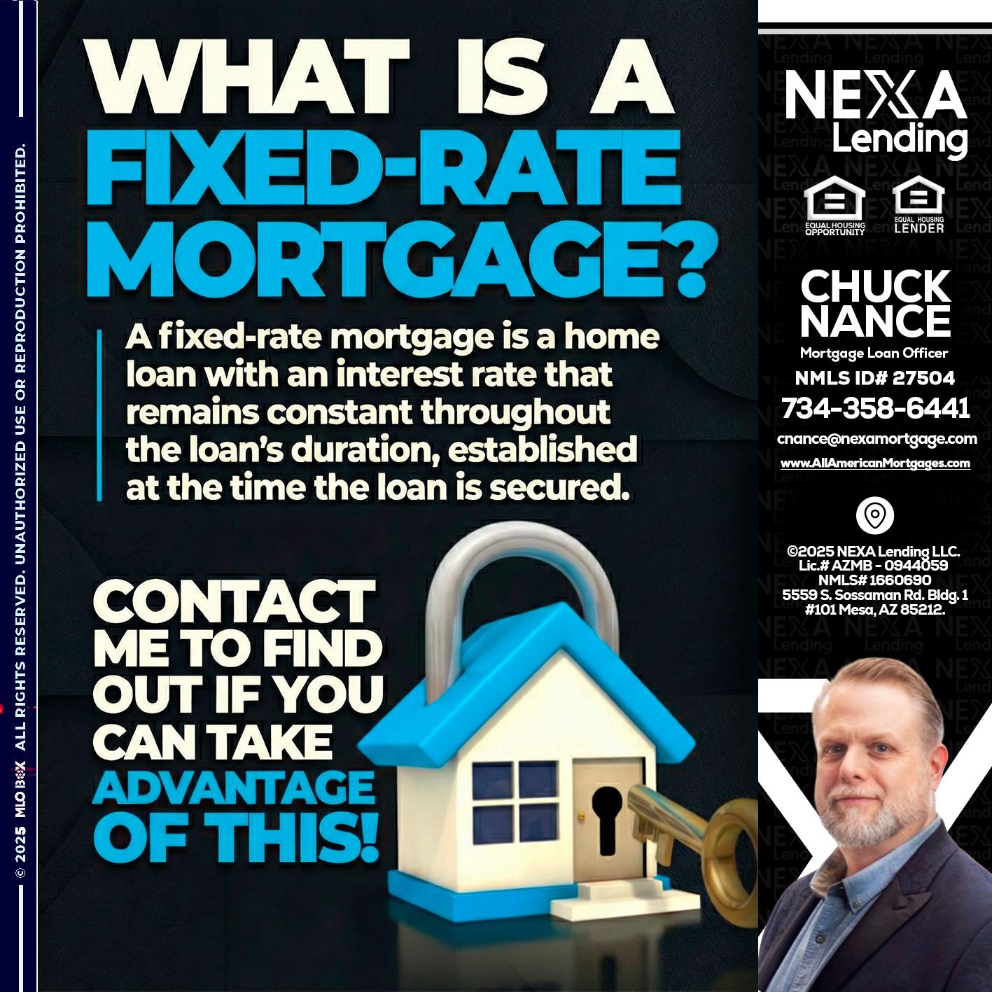 WHAT IS  A FIXED - Chuck Nance -Growth Partner | Mortgage Loan Officer