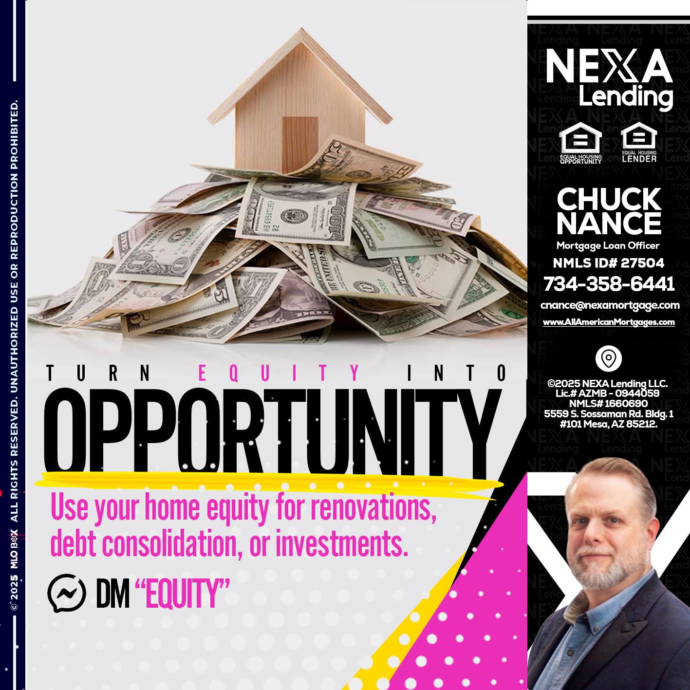 opportunity - Chuck Nance -Growth Partner | Mortgage Loan Officer