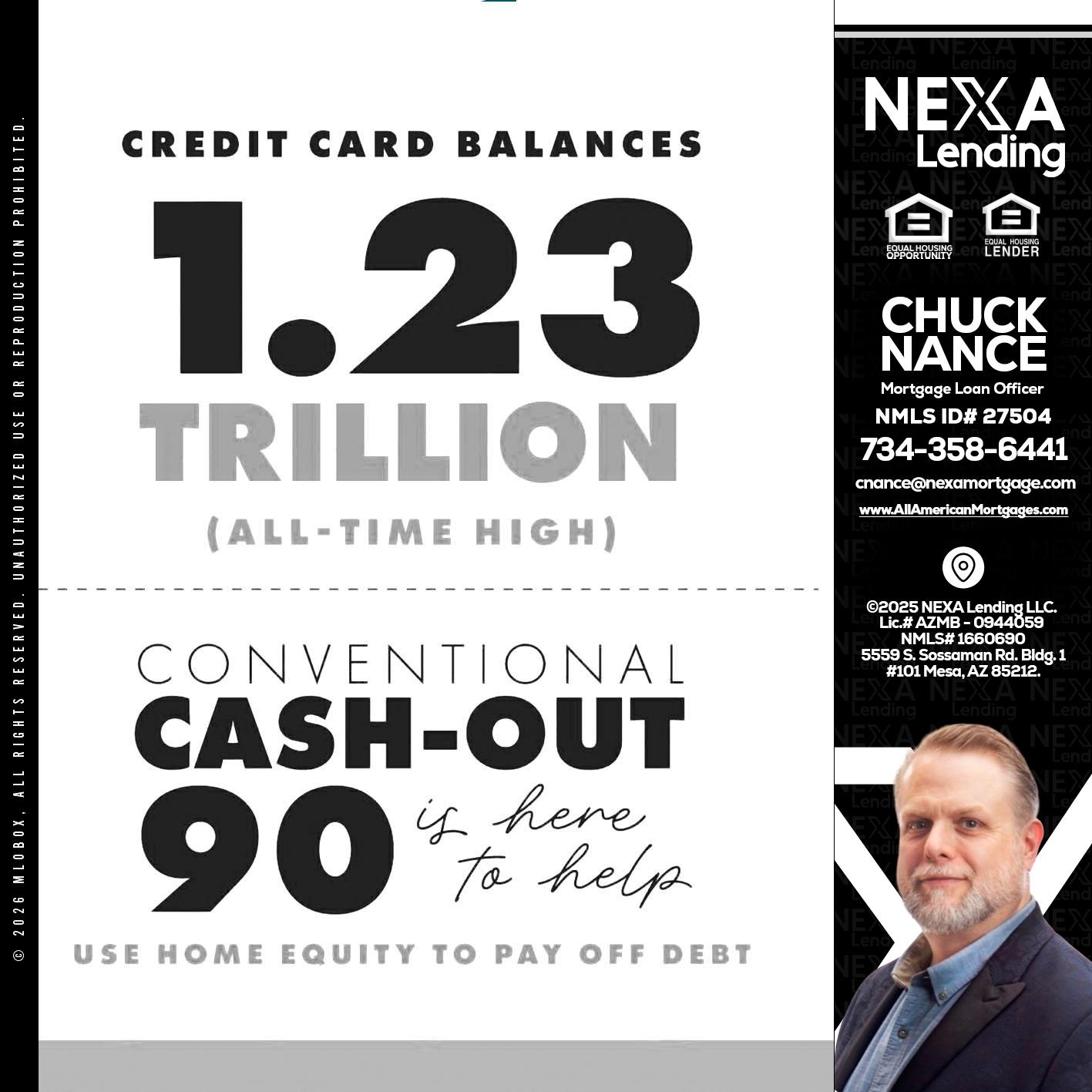 CREDIT CARD BALANCE - Chuck Nance -Growth Partner | Mortgage Loan Officer