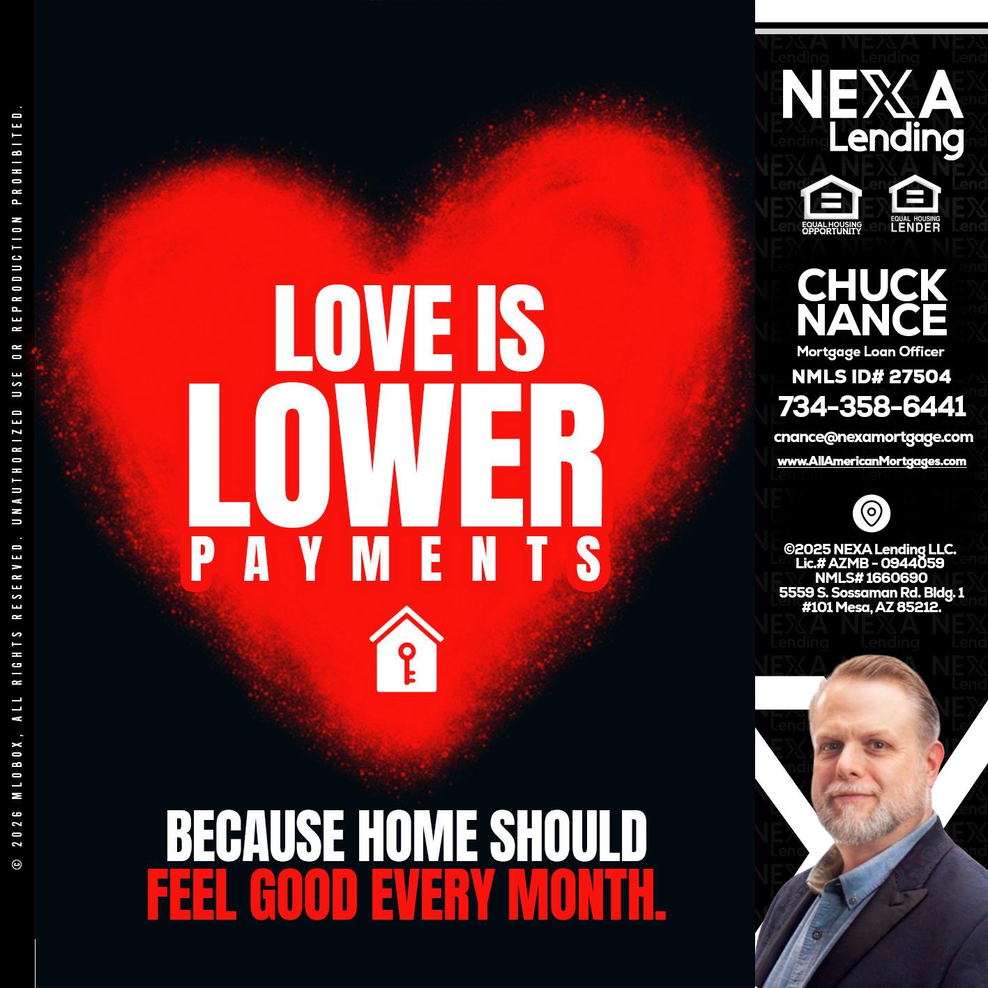 LOVE IS LOWER - Chuck Nance -Growth Partner | Mortgage Loan Officer