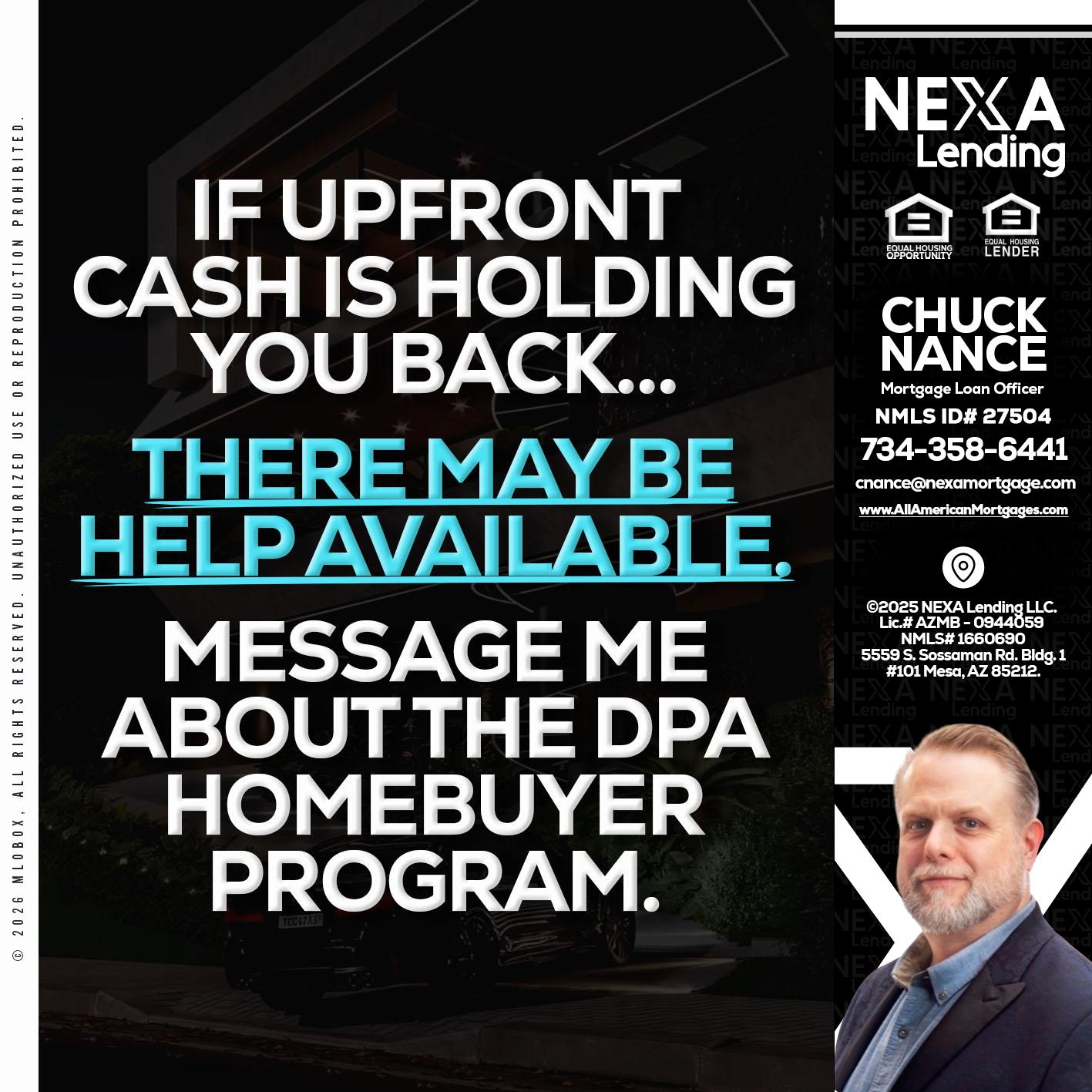 IF UPFRONT - Chuck Nance -Growth Partner | Mortgage Loan Officer