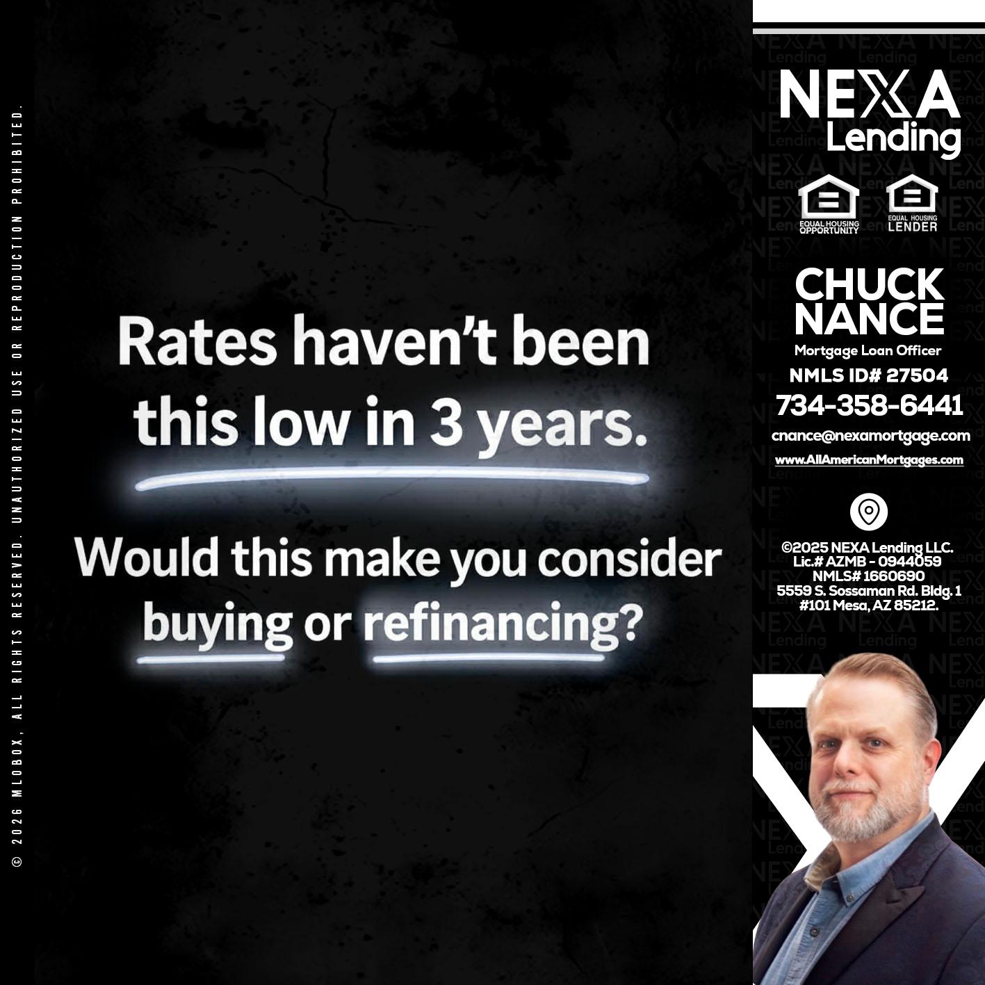 RATES HAVEN'T - Chuck Nance -Growth Partner | Mortgage Loan Officer