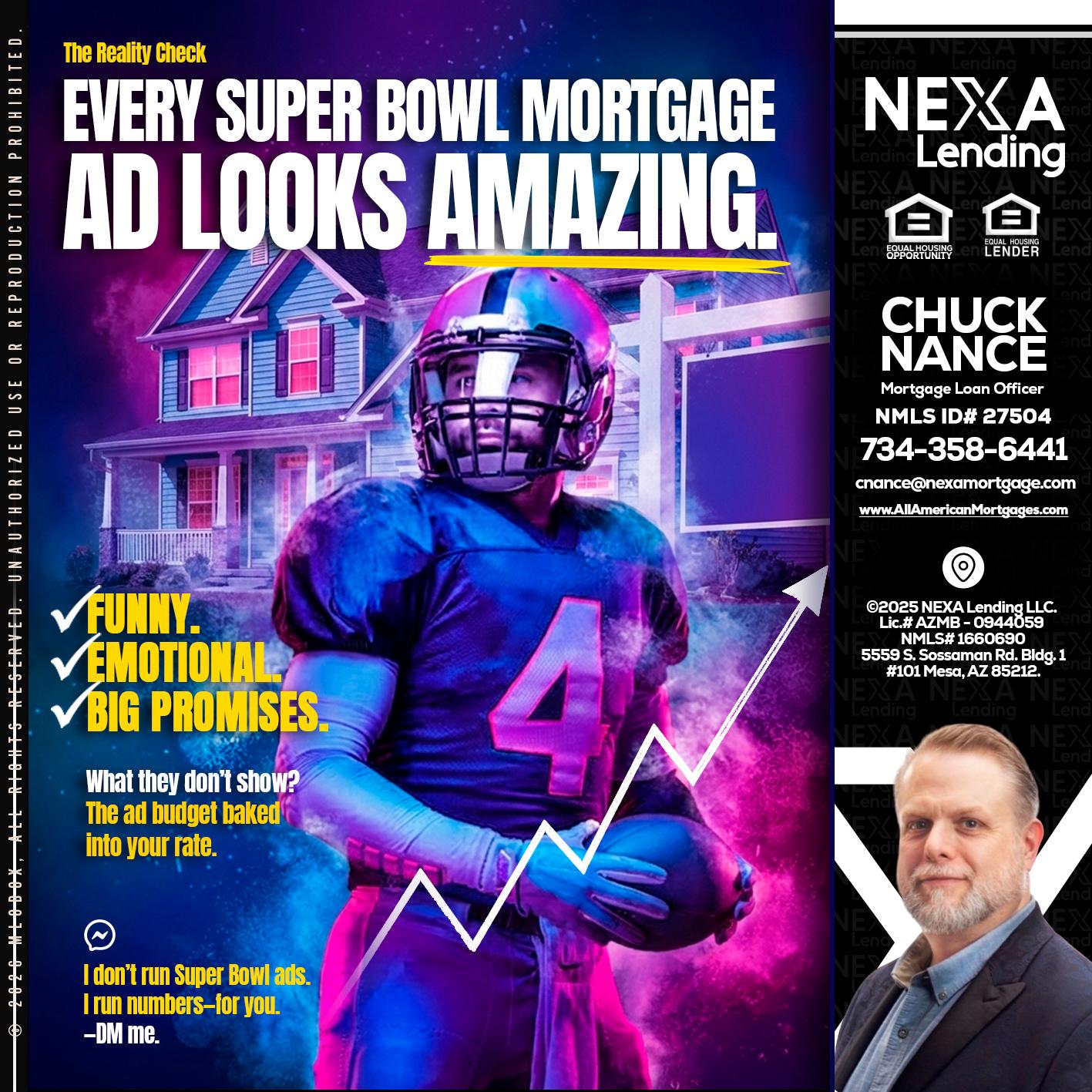every Super Bowl - Chuck Nance -Growth Partner | Mortgage Loan Officer