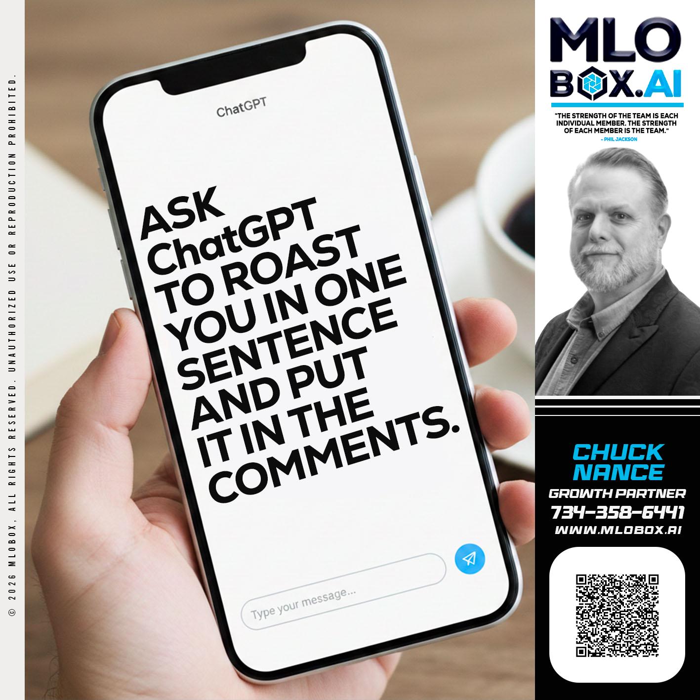 ASK CHAT GPT - Chuck Nance -Growth Partner | Mortgage Loan Officer