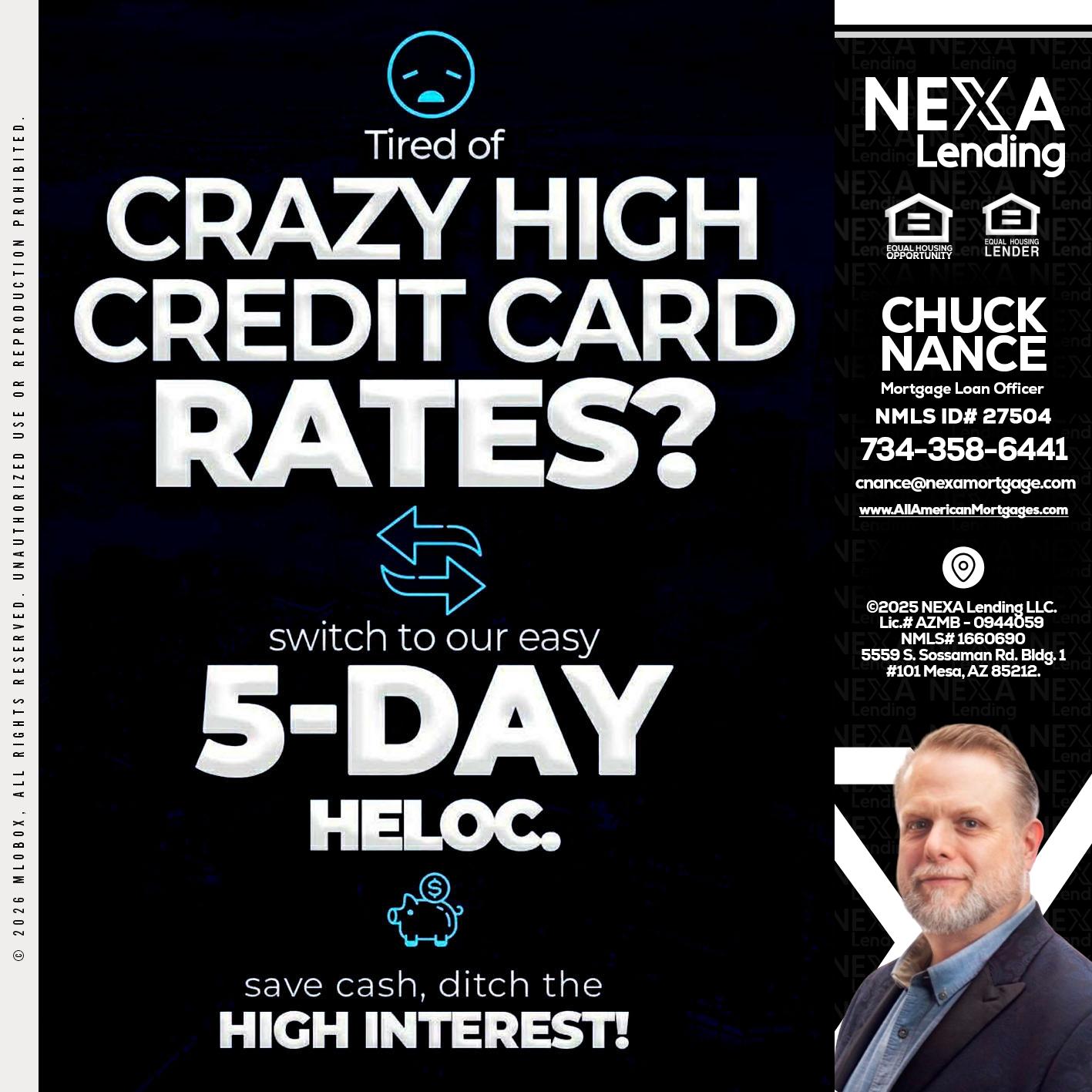 CRAZY HIGH - Chuck Nance -Growth Partner | Mortgage Loan Officer