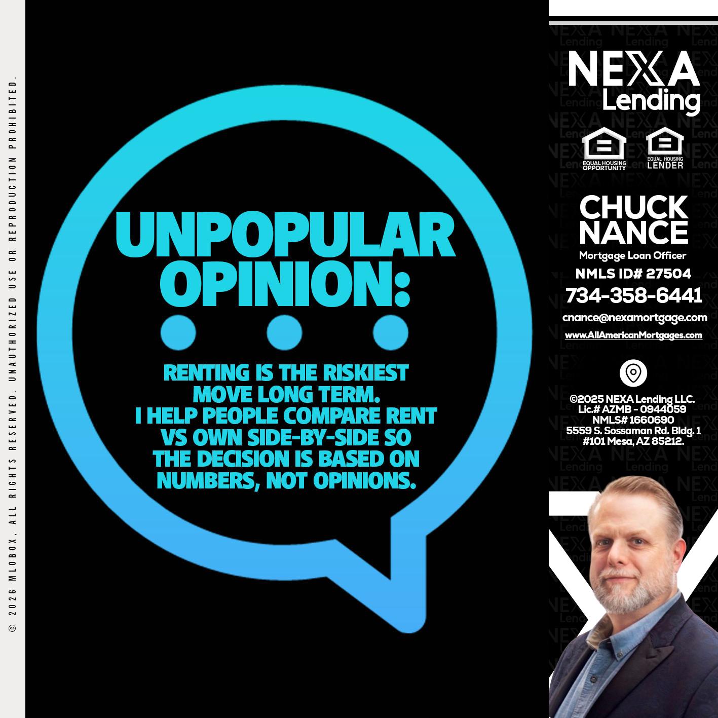 unpopular opinion - Chuck Nance -Growth Partner | Mortgage Loan Officer