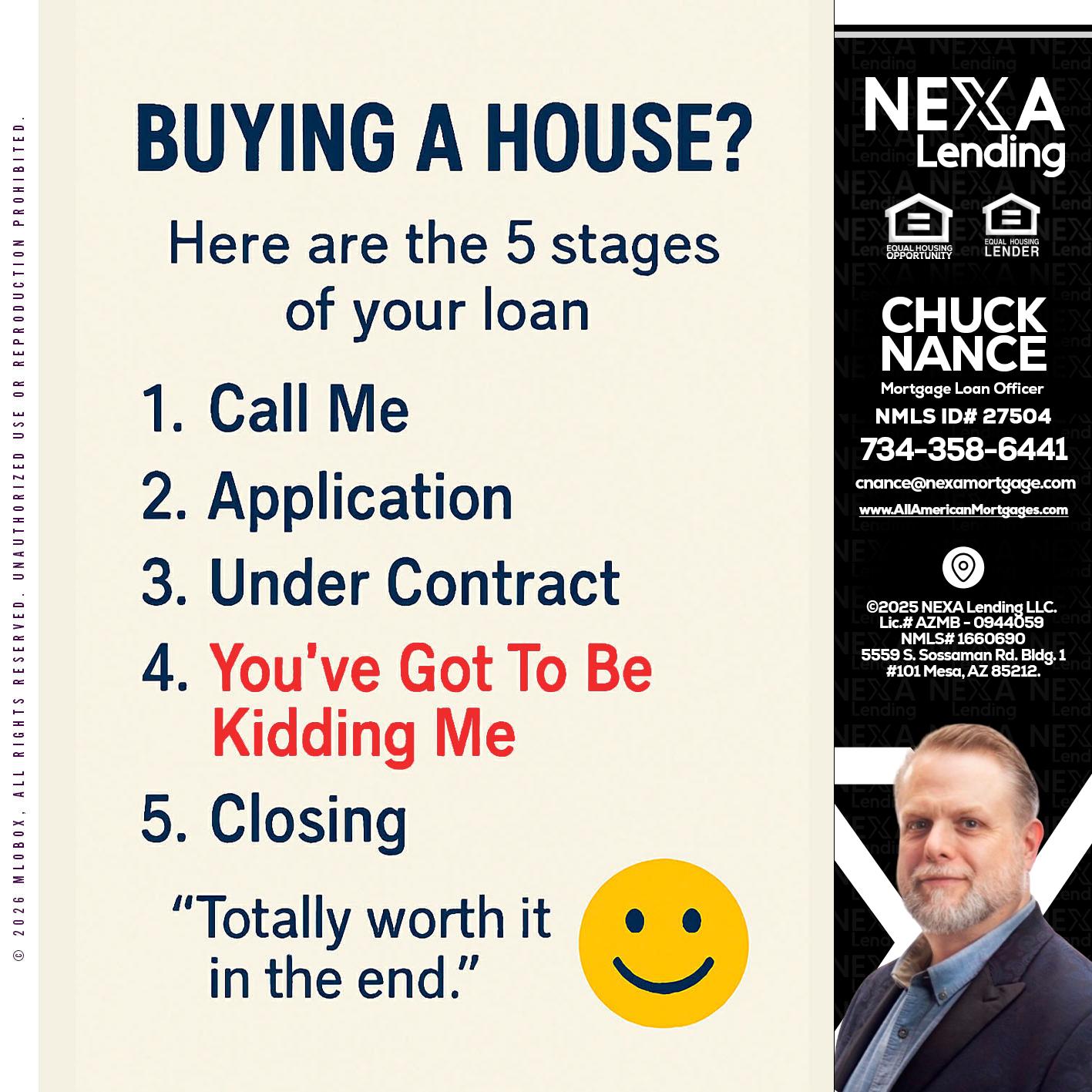 BUYING A HOUSE - Chuck Nance -Growth Partner | Mortgage Loan Officer