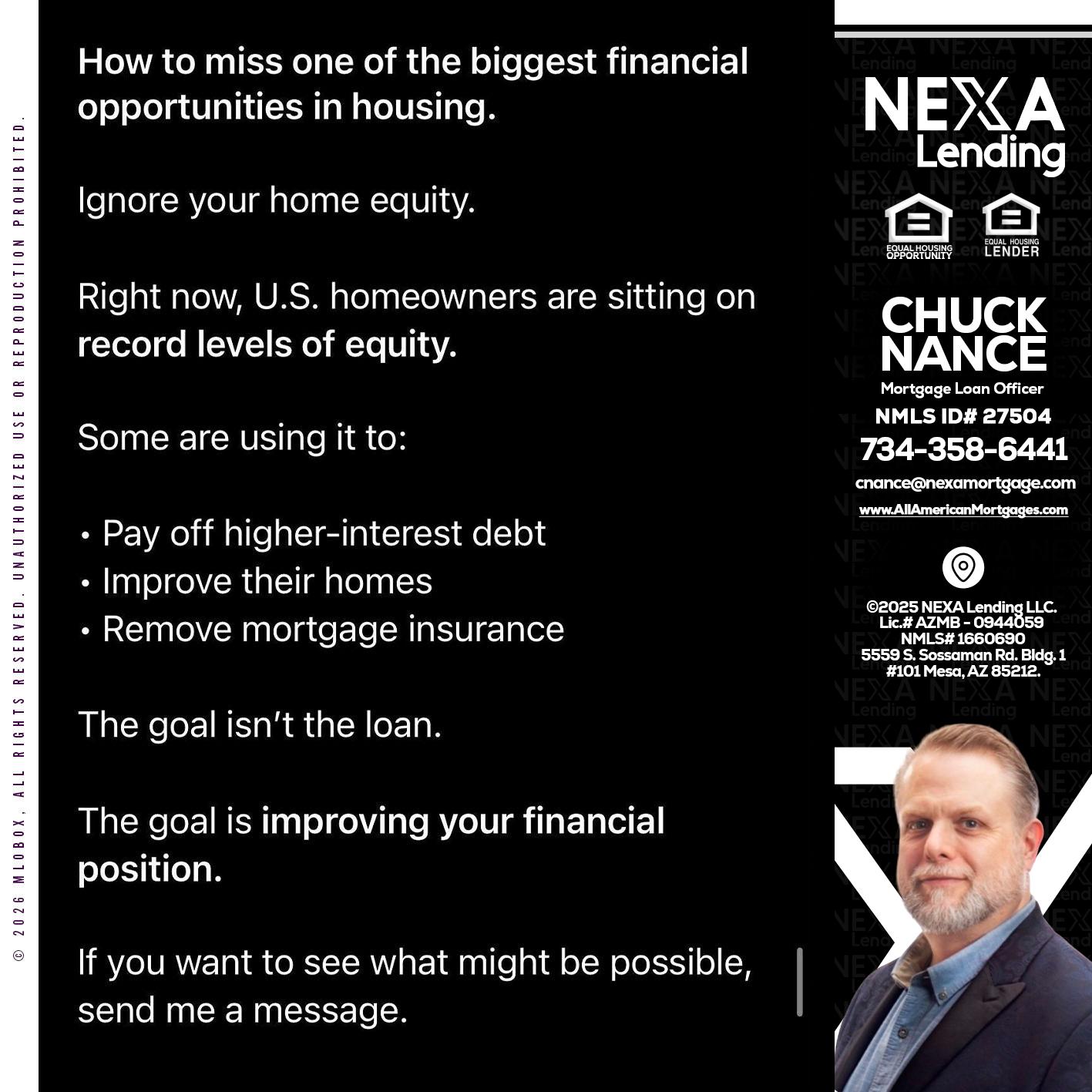 how to miss - Chuck Nance -Growth Partner | Mortgage Loan Officer