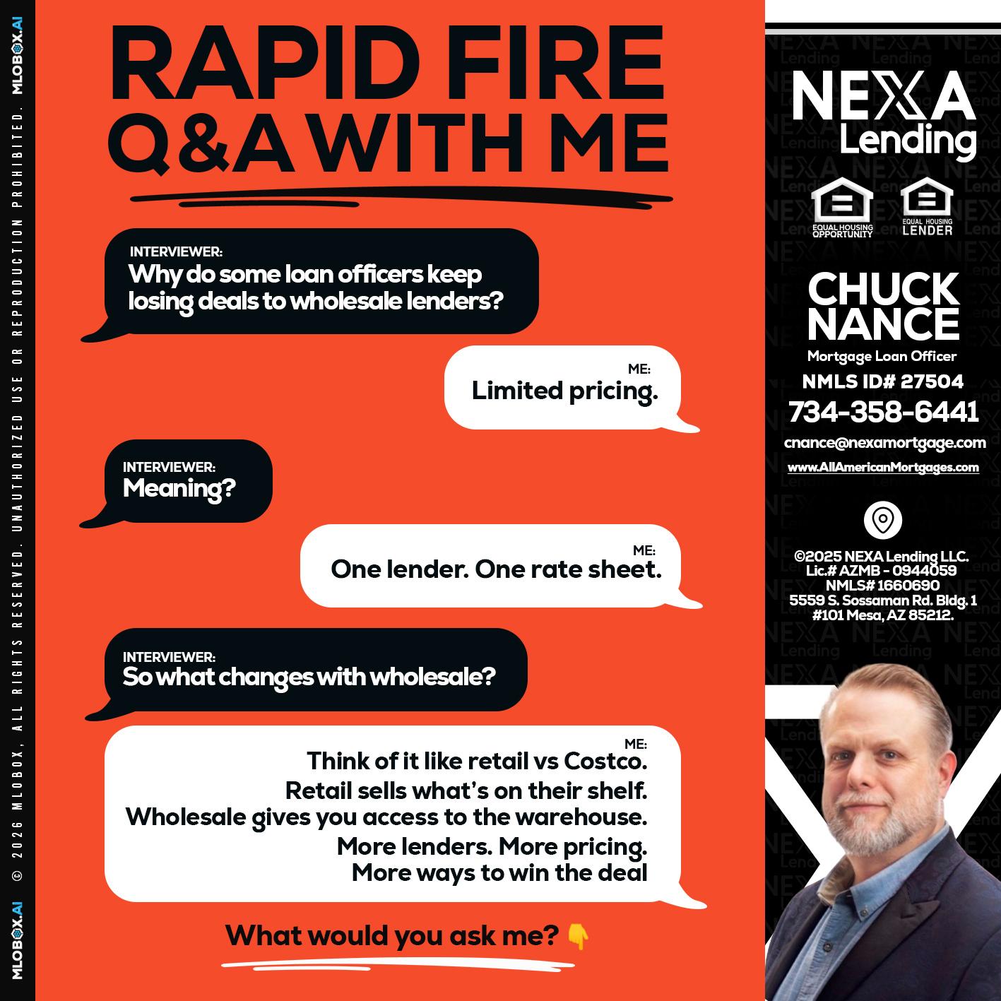 Q&A - Chuck Nance -Growth Partner | Mortgage Loan Officer