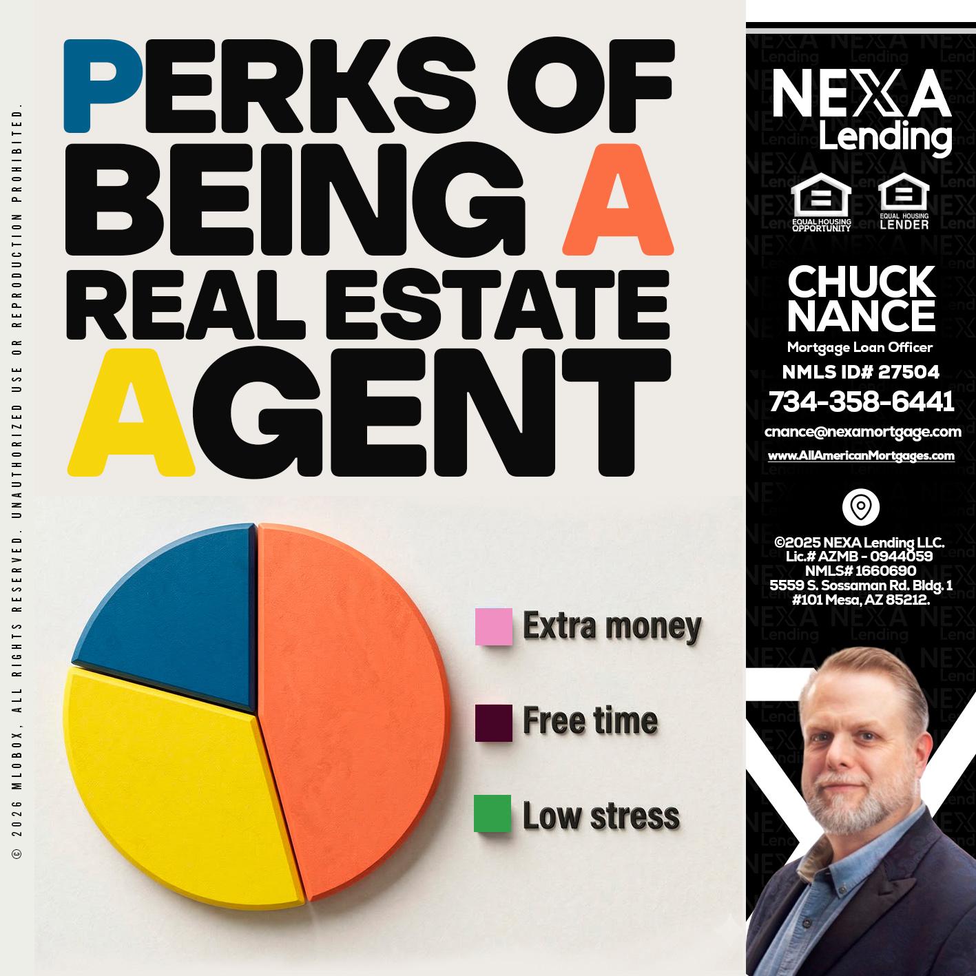 PERKS OF BEING - Chuck Nance -Growth Partner | Mortgage Loan Officer