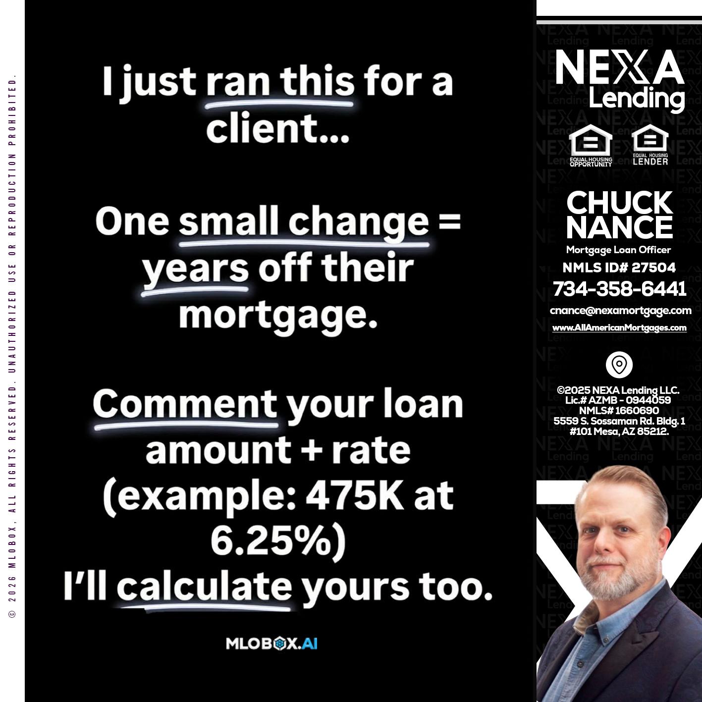 I JUST RAN - Chuck Nance -Growth Partner | Mortgage Loan Officer