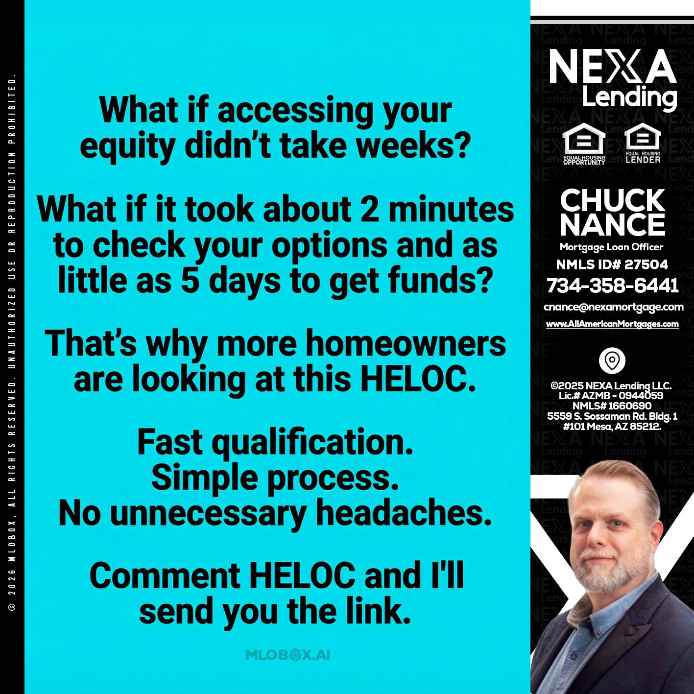 what if - Chuck Nance -Growth Partner | Mortgage Loan Officer