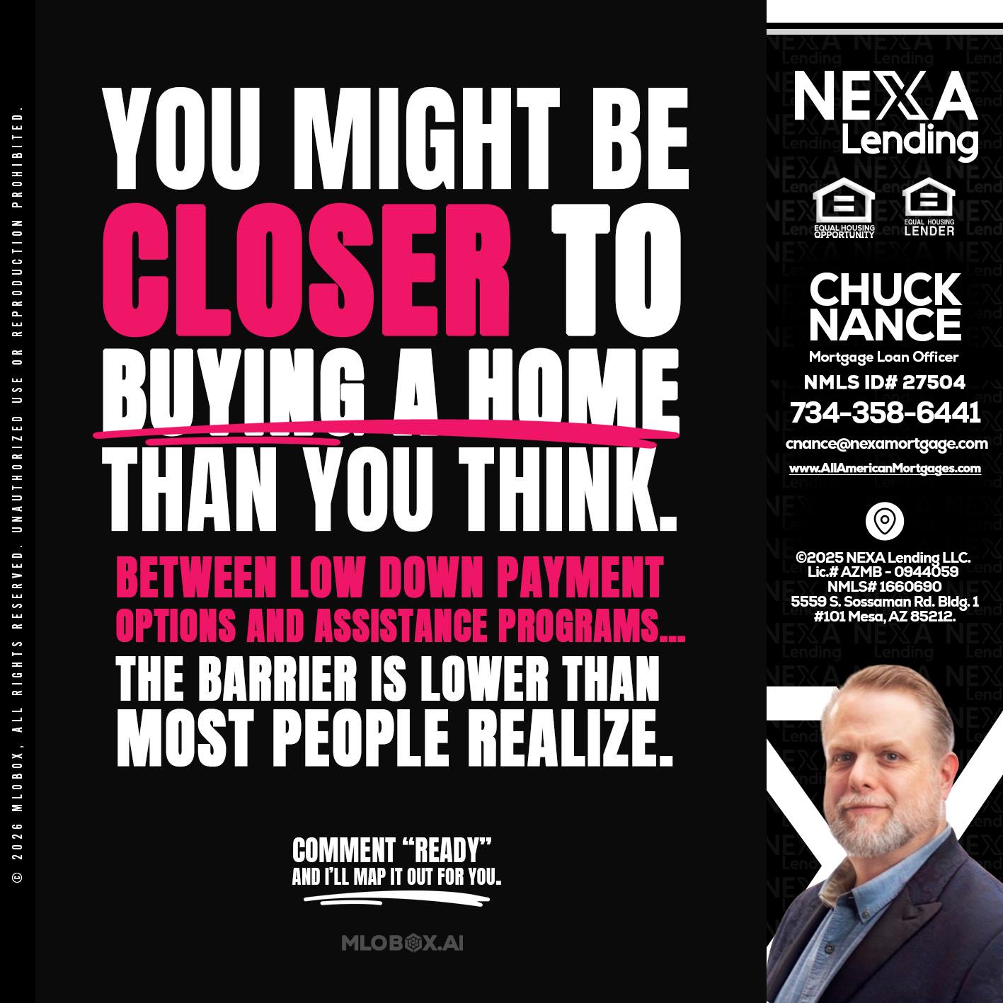 YOU MIGHT BE - Chuck Nance -Growth Partner | Mortgage Loan Officer