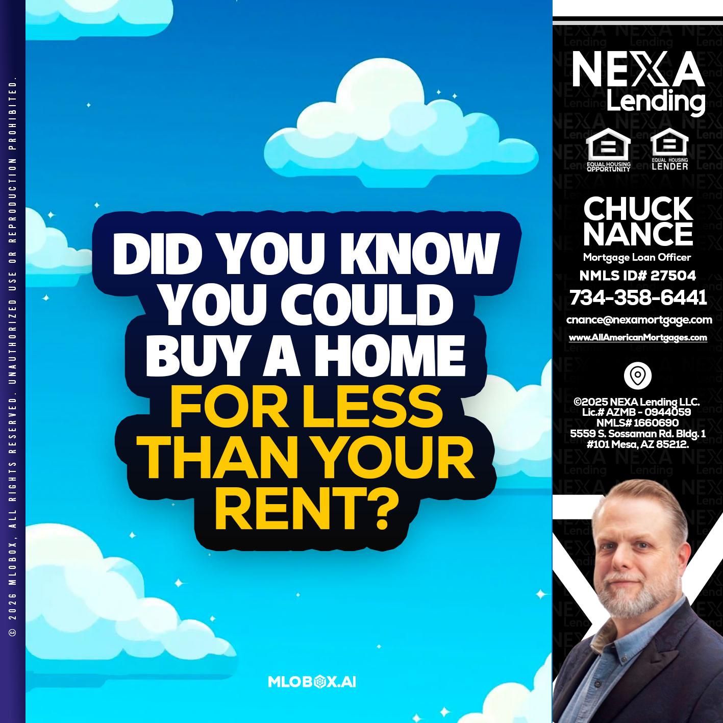 DID YOU KNOW - Chuck Nance -Growth Partner | Mortgage Loan Officer