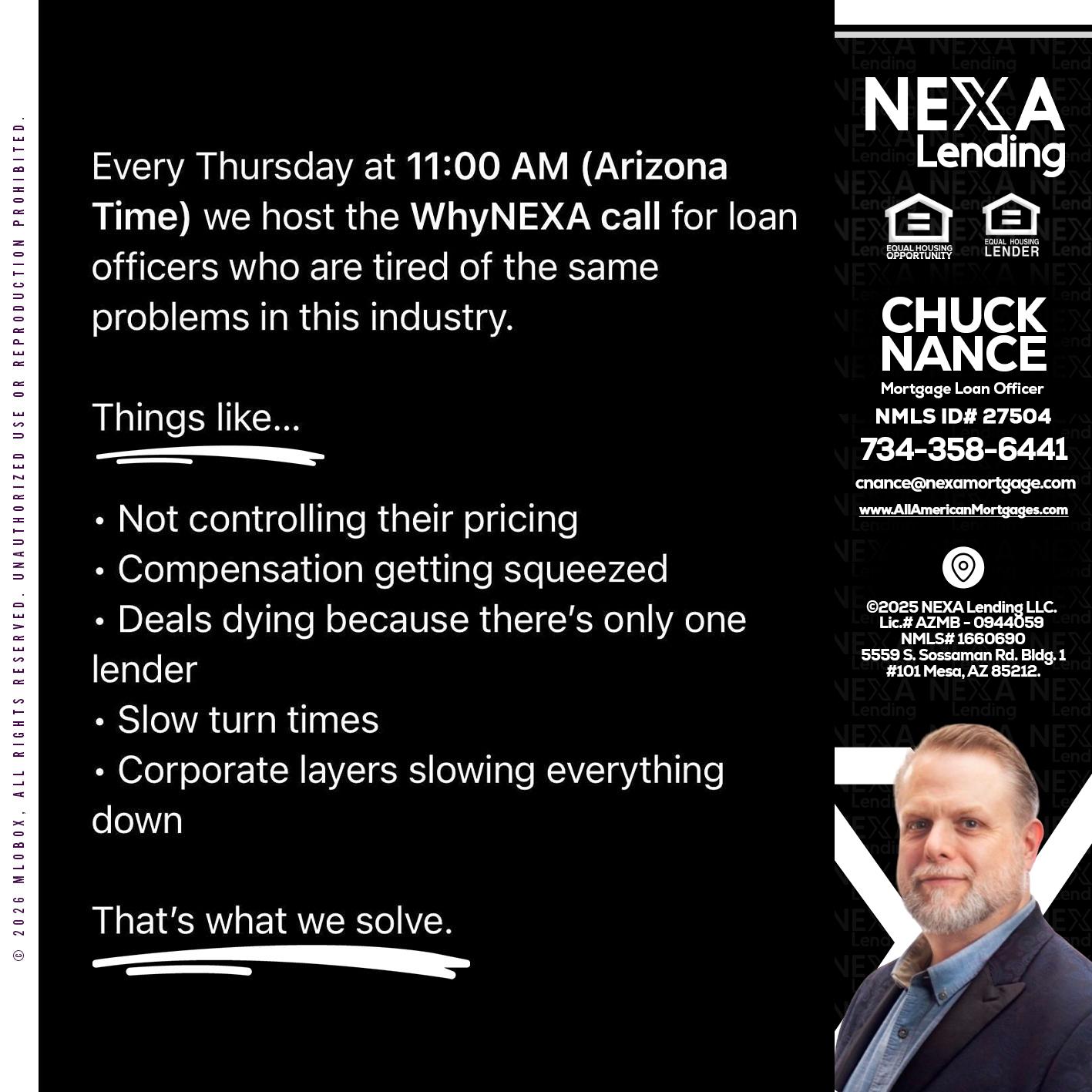 WHY NEXA - Chuck Nance -Growth Partner | Mortgage Loan Officer