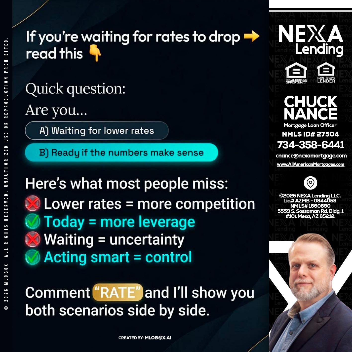 IF YOU ARE - Chuck Nance -Growth Partner | Mortgage Loan Officer