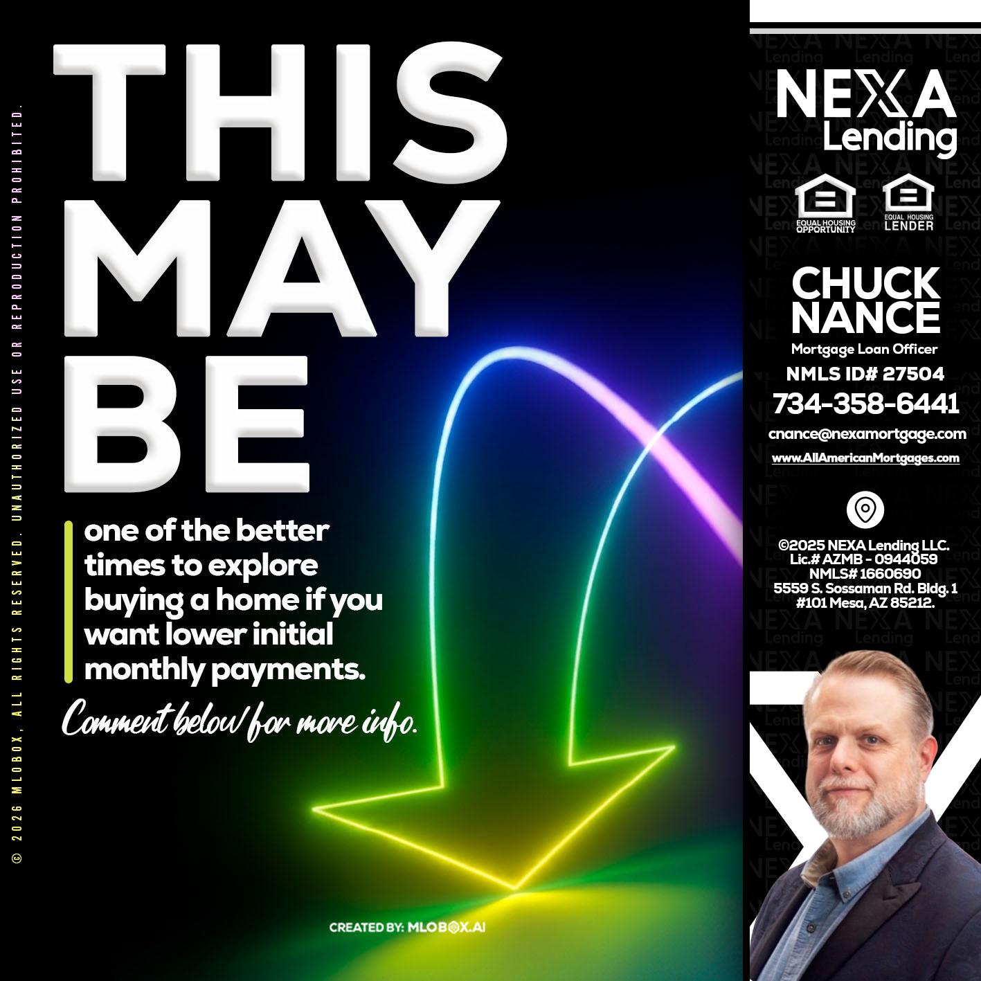 THIS MAY BE - Chuck Nance -Growth Partner | Mortgage Loan Officer