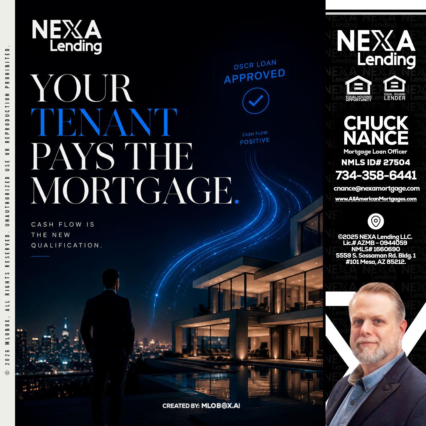DSCR LOANS - Chuck Nance -Growth Partner | Mortgage Loan Officer