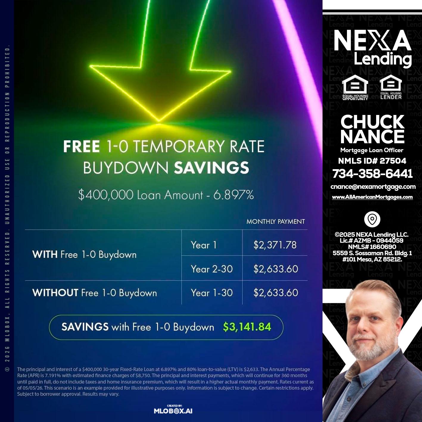 BUYDOWN - Chuck Nance -Growth Partner | Mortgage Loan Officer