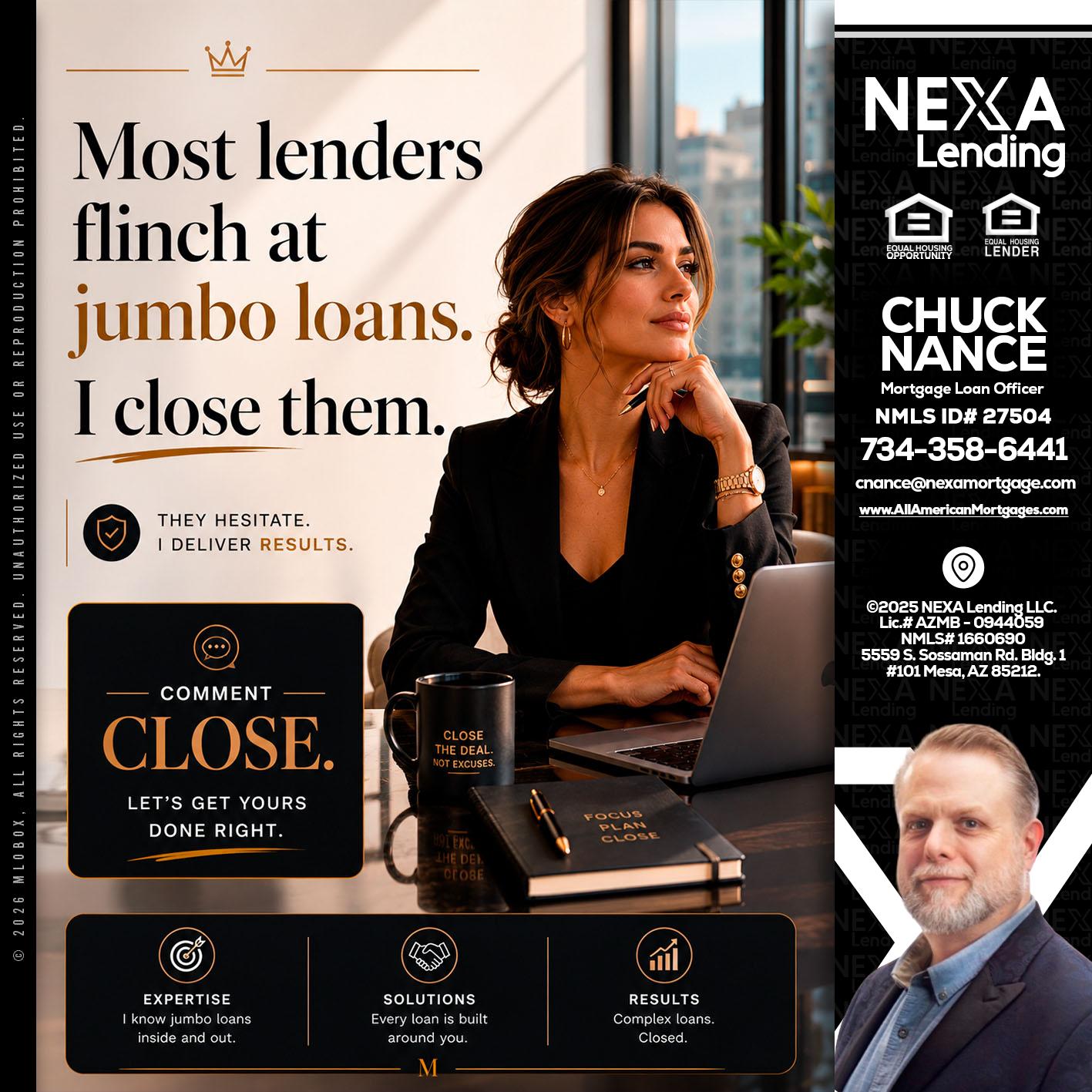 most lenders - Chuck Nance -Growth Partner | Mortgage Loan Officer