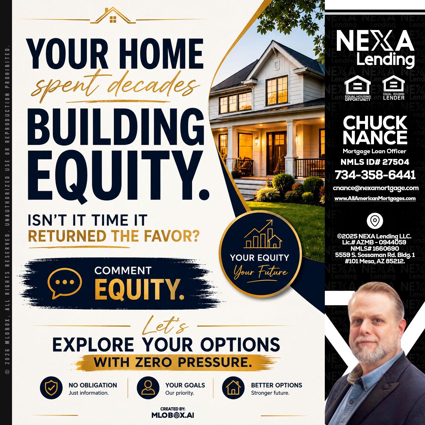 building equity - Chuck Nance -Growth Partner | Mortgage Loan Officer
