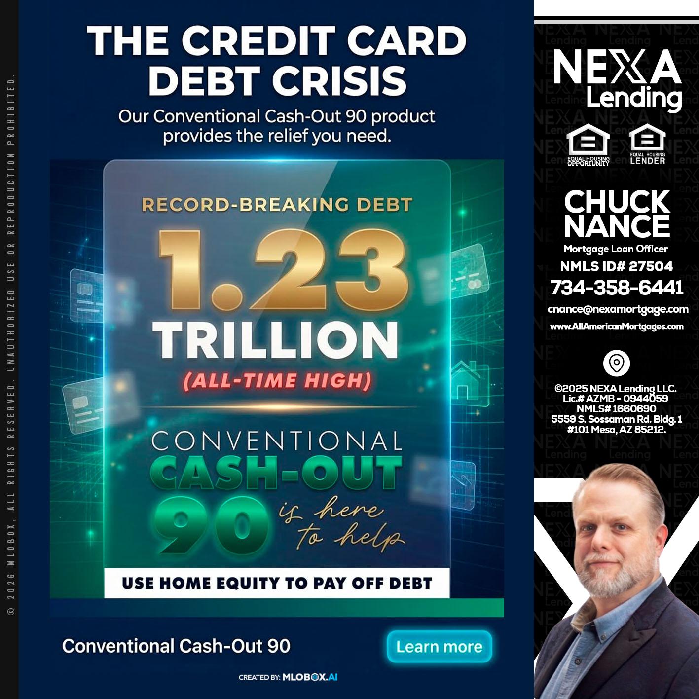THE CREDIT CARD - Chuck Nance -Growth Partner | Mortgage Loan Officer